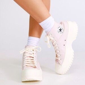 Converse Women's Pink Chuck Taylor All Star Lugged 2.0 High Top Sneakers